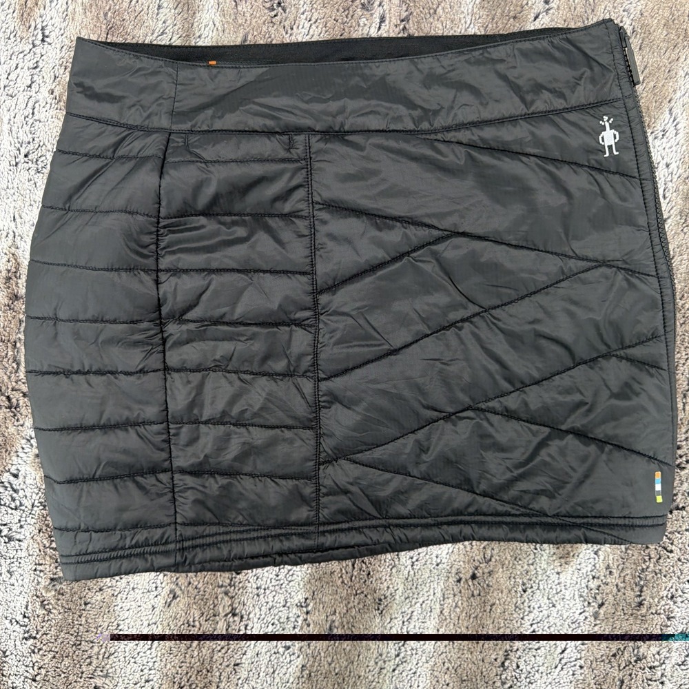 Smartwool Smartloft 120 Quilted Down Insulated Zip Skirt Women's - Small - Black